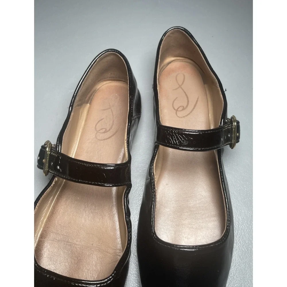 Sam Edelman Michaela Patent Leather Mary Jane Square Toe Flats Size 8.5 M - Picture 6 of 8